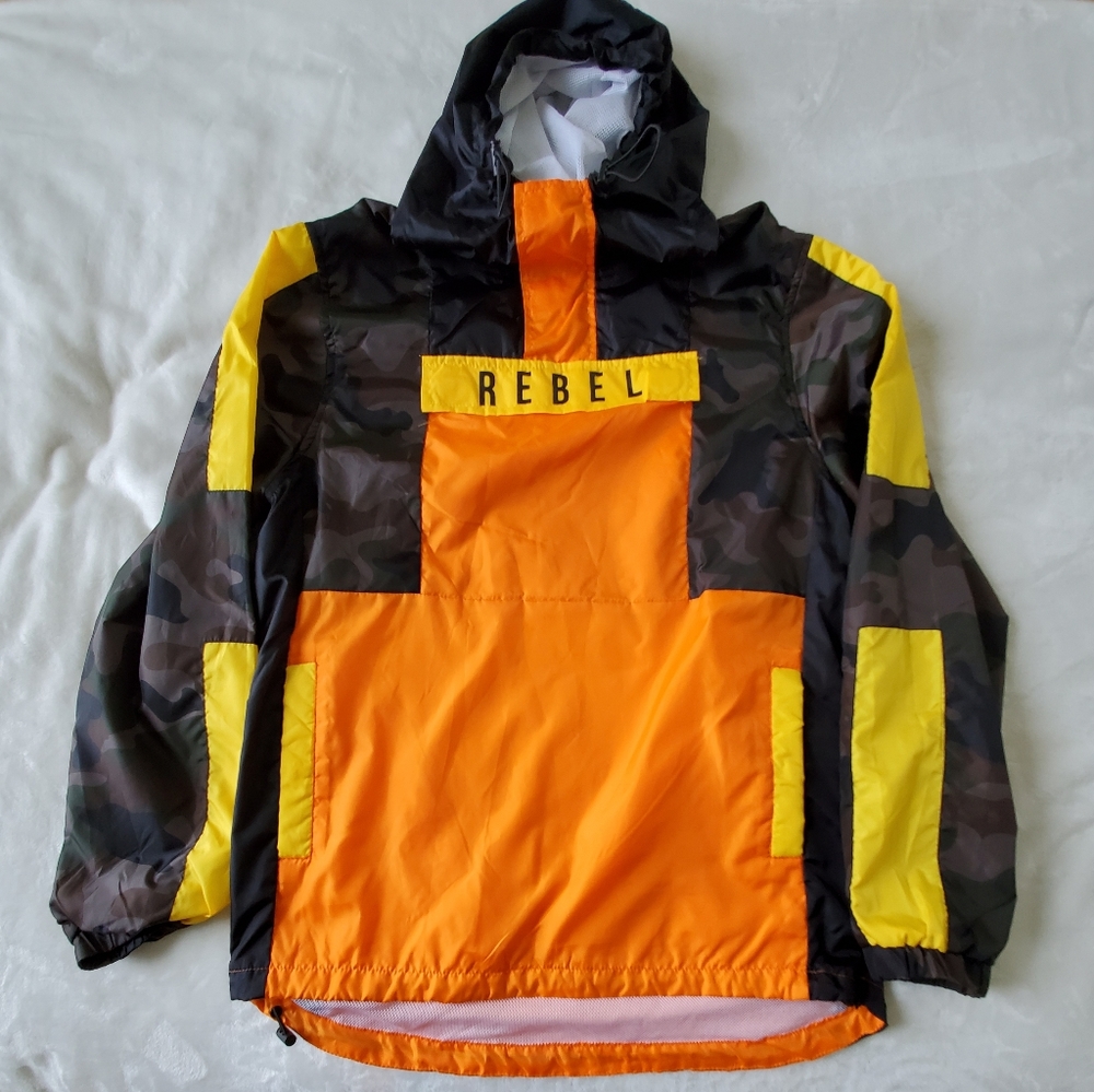 Rebel minds windbreaker camo,yellow,orange